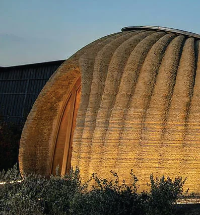 Sculpted Earth Domes landscape feature at Raunak Earth Park