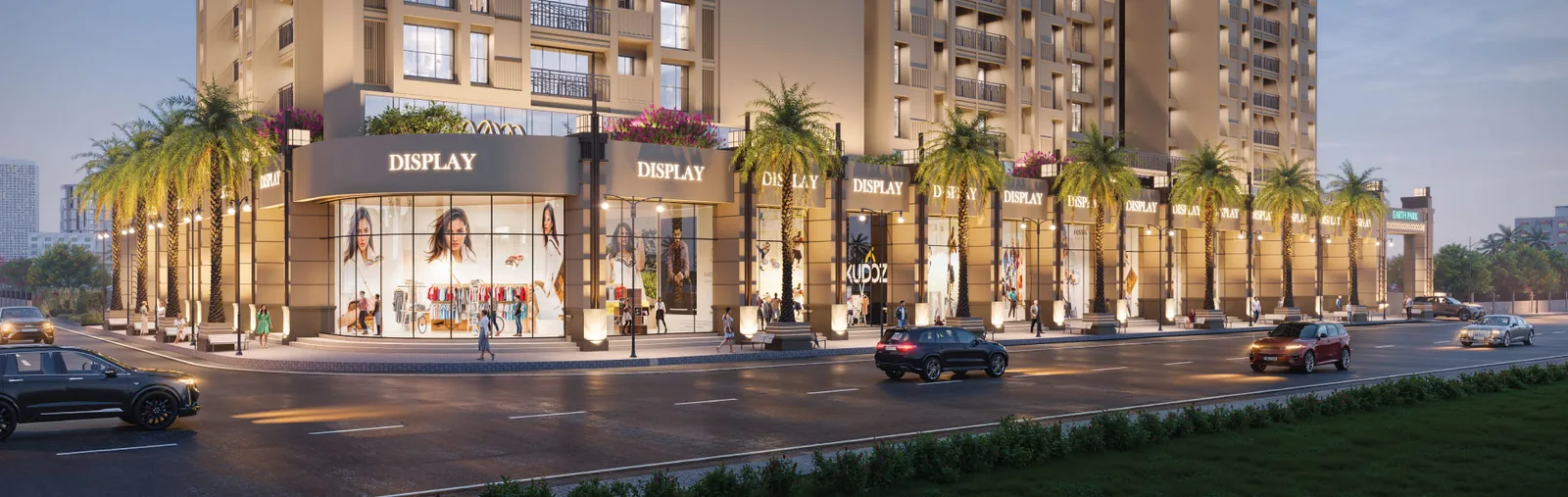 Retail podium at Raunak Earth Park